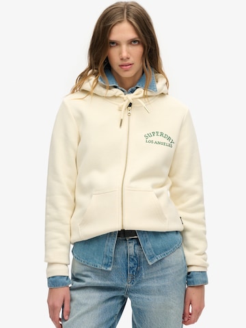 Superdry & CoGornji dio trenirke - bež boja: prednji dio