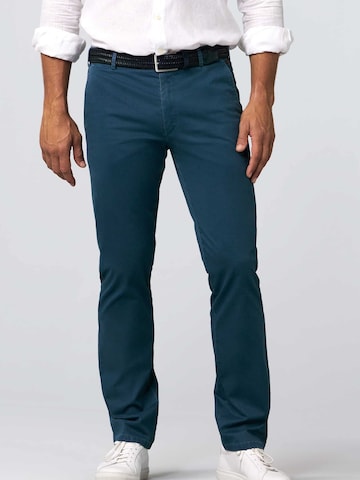 MEYER Regular Chino 'Roma' in Blauw: voorkant