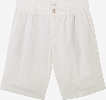 Pantalon chino TOM TAILOR DENIM en blanc : devant