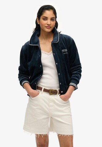 Superdry Tussenjas in Blauw: voorkant