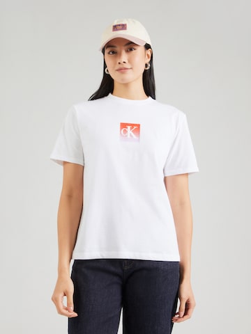Calvin Klein Jeans Póló 'CLASSIC' - fehér: elől