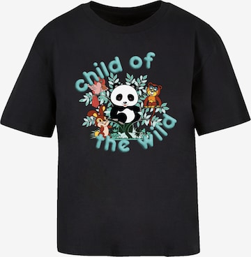 T-shirt oversize 'Tao Tao Child Of The Wild' F4NT4STIC en noir : devant