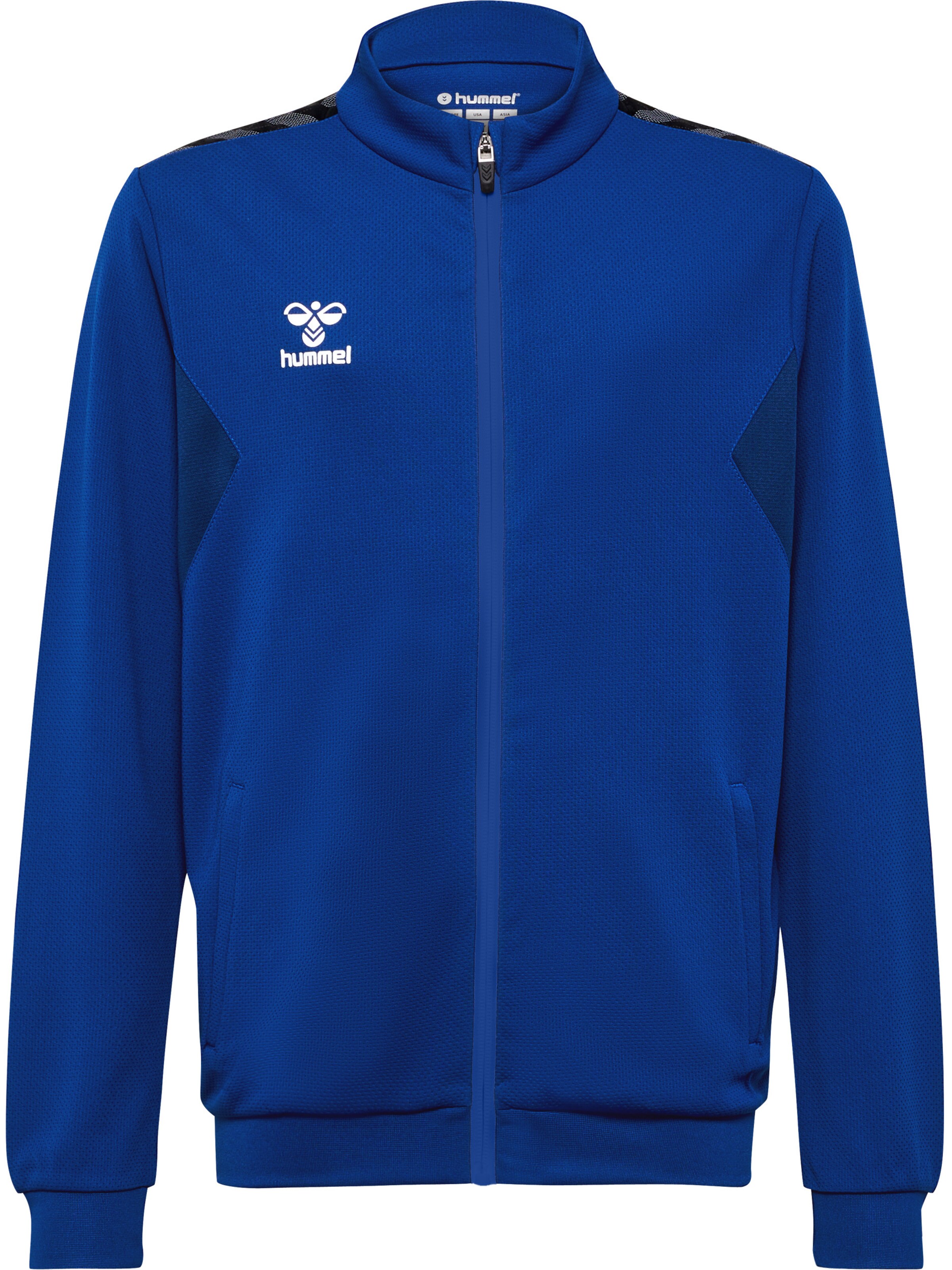 Hummel Sportief sweatvest 'Authentic' in Blauw: voorkant