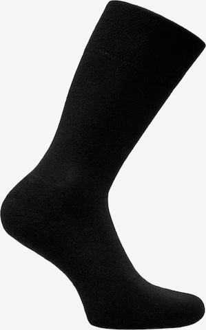 Chaussettes normani en noir : devant