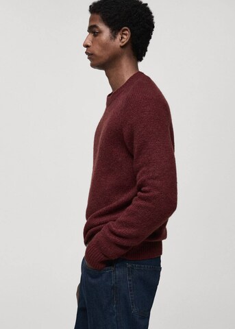 MANGO MAN Pullover 'Moses' in Rot