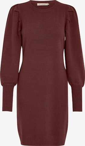 Robes en maille 'Anissa' Peppercorn en marron : devant