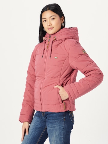 Ragwear Between-season jacket 'NOVVA' in Pink: front