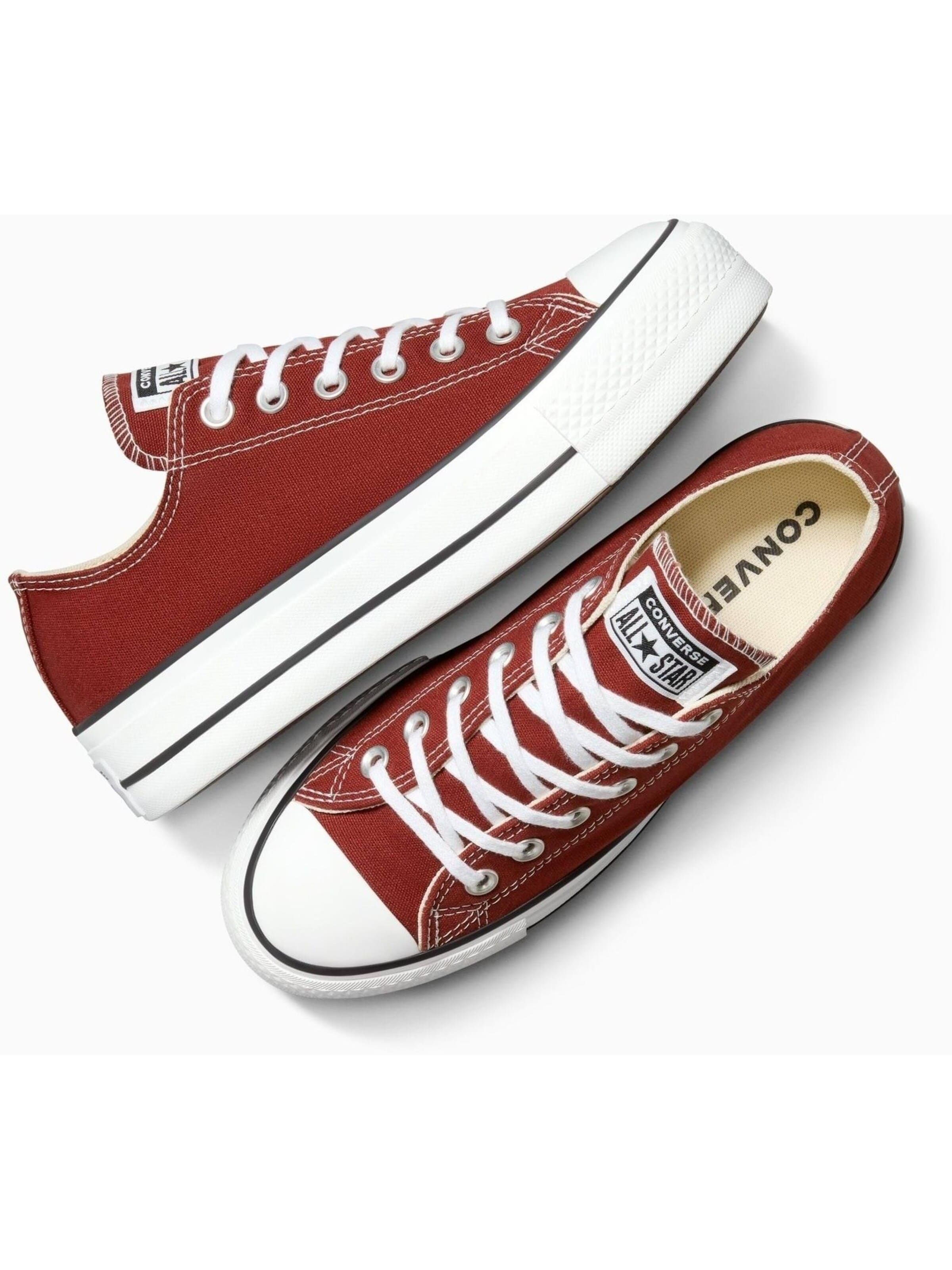 CONVERSE Sneaker low 'Converse Chuck Taylor As Lift' in Rot