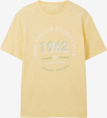 T-Shirt TOM TAILOR en jaune : devant