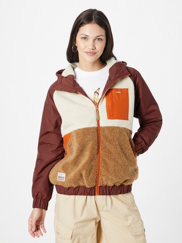 Iriedaily Between-Season Jacket 'Arctikmix' in Brown: front