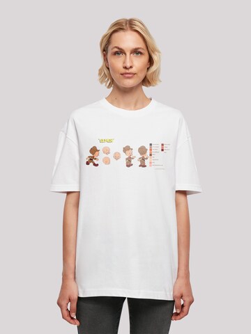 F4NT4STIC T-Shirt 'Looney Tunes Elmer Fudd Colour Code' in Weiß: predná strana