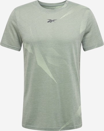 Reebok - Camisa funcionais em verde: frente