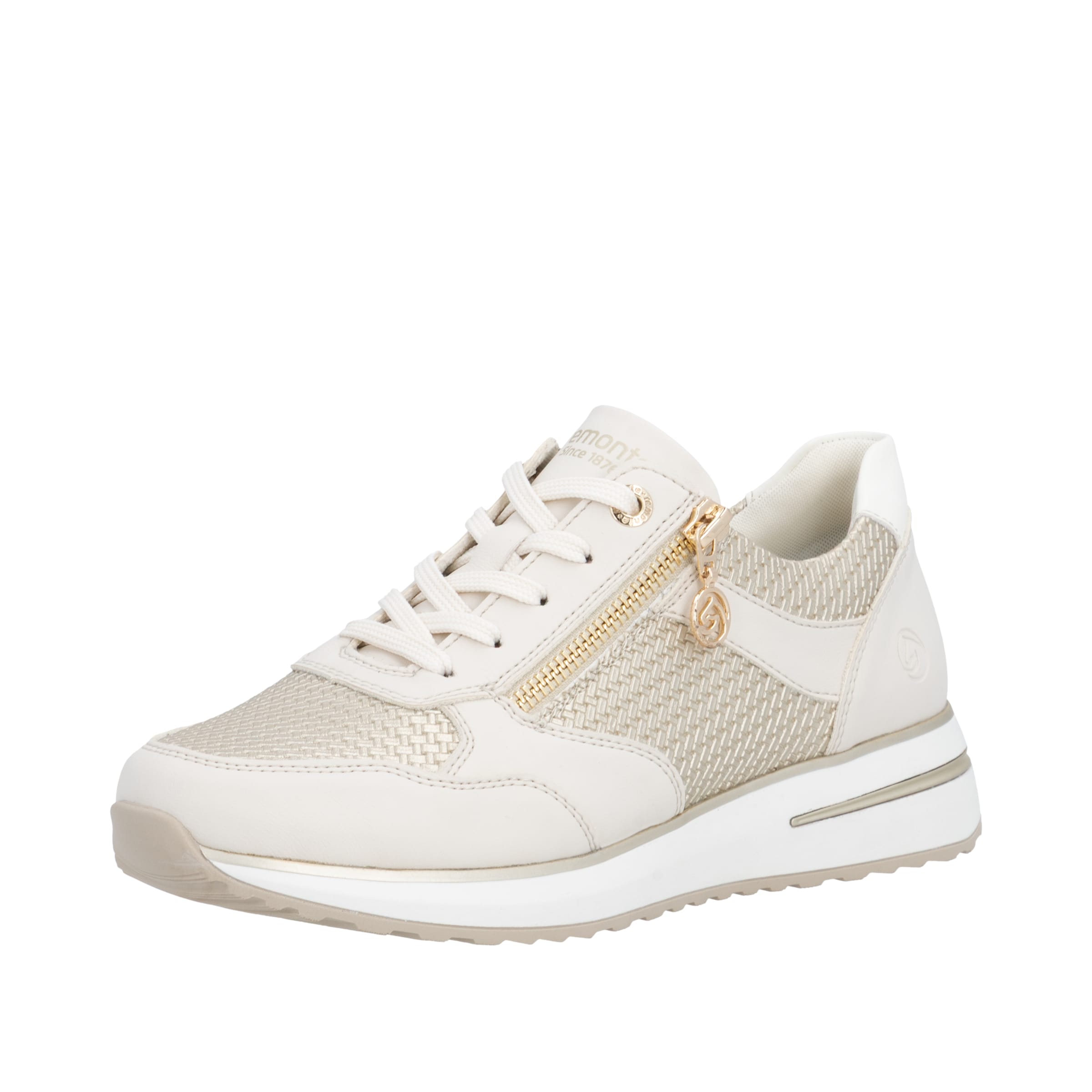 Baskets basses REMONTE en beige : devant