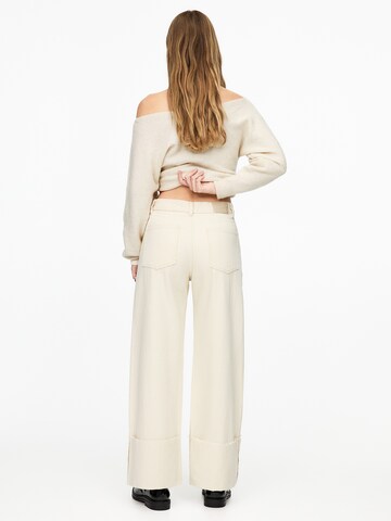 Pull&Bear Loosefit Jeans i beige
