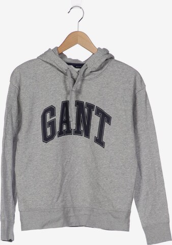 GANT Sweatshirt & Zip-Up Hoodie in M in Grey: front