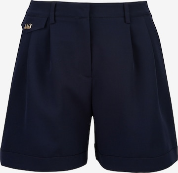 19V69 ITALIA Regular Pleat-front trousers 'Laureen' in Blue: front