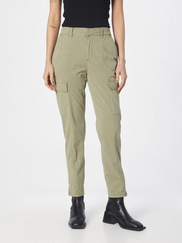 Coupe slim Pantalon cargo ESPRIT en vert : devant