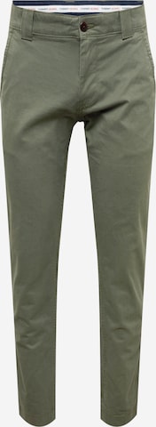 Tommy Jeans Chino Pants 'SCANTON' in Green: front