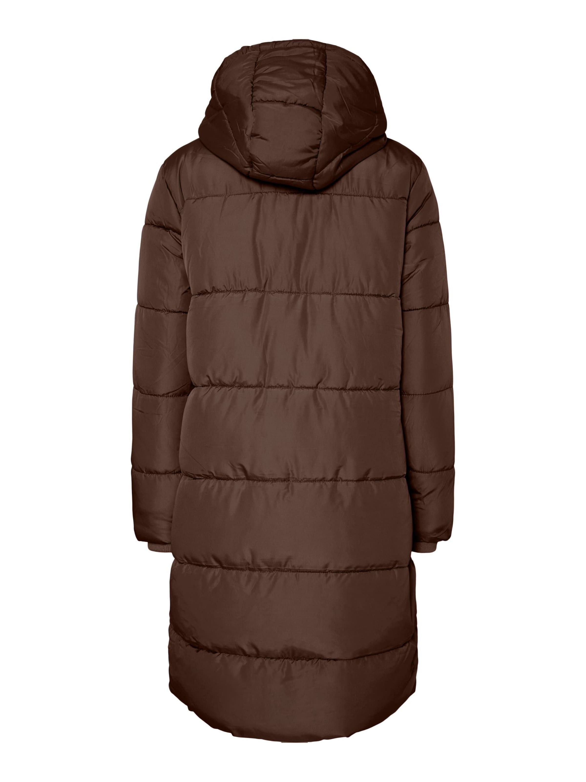 PIECES Winter coat 'PCBEE' in Brown