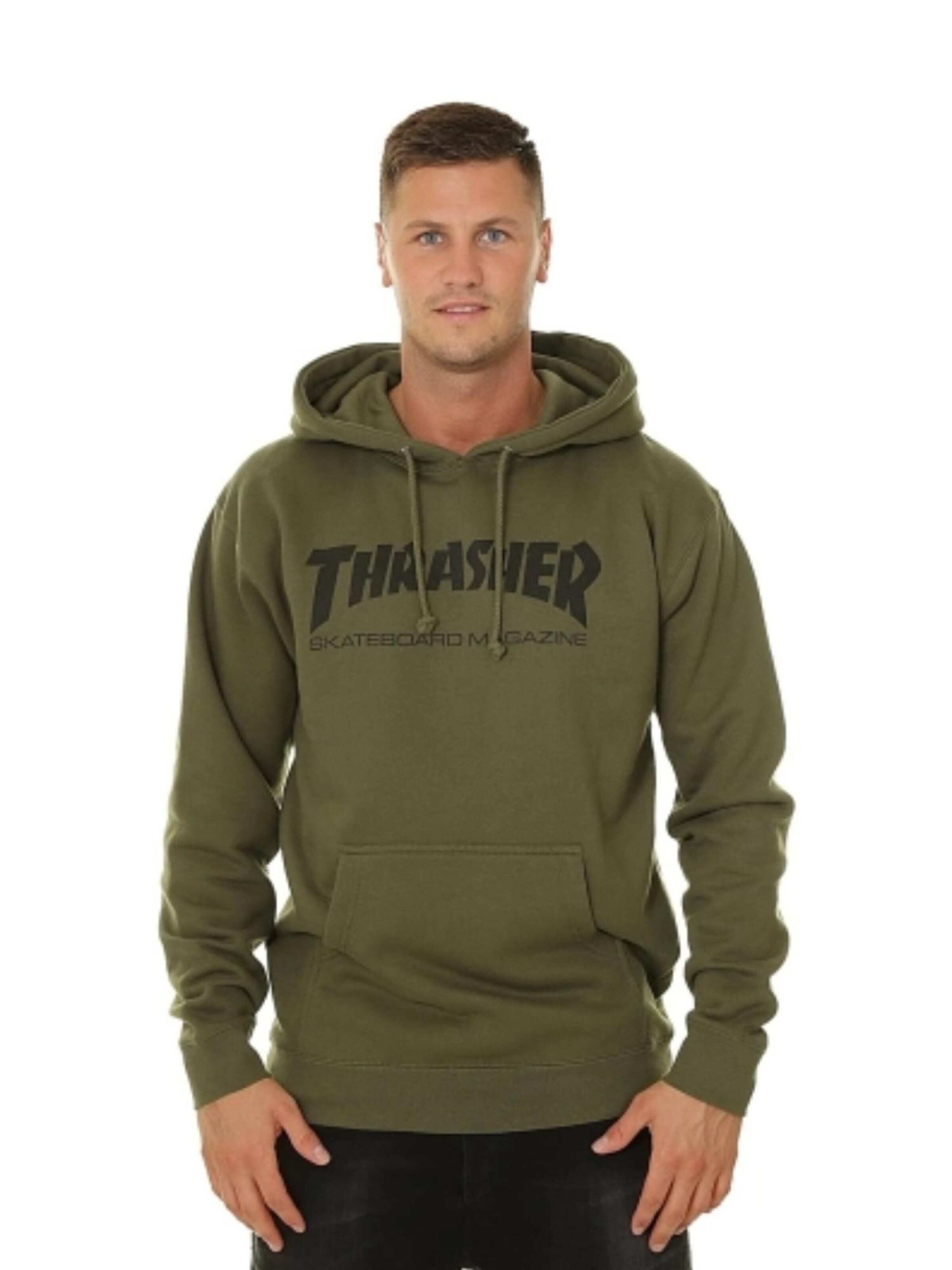 THRASHER Sweatshirt 'SKATE MAG' i grön