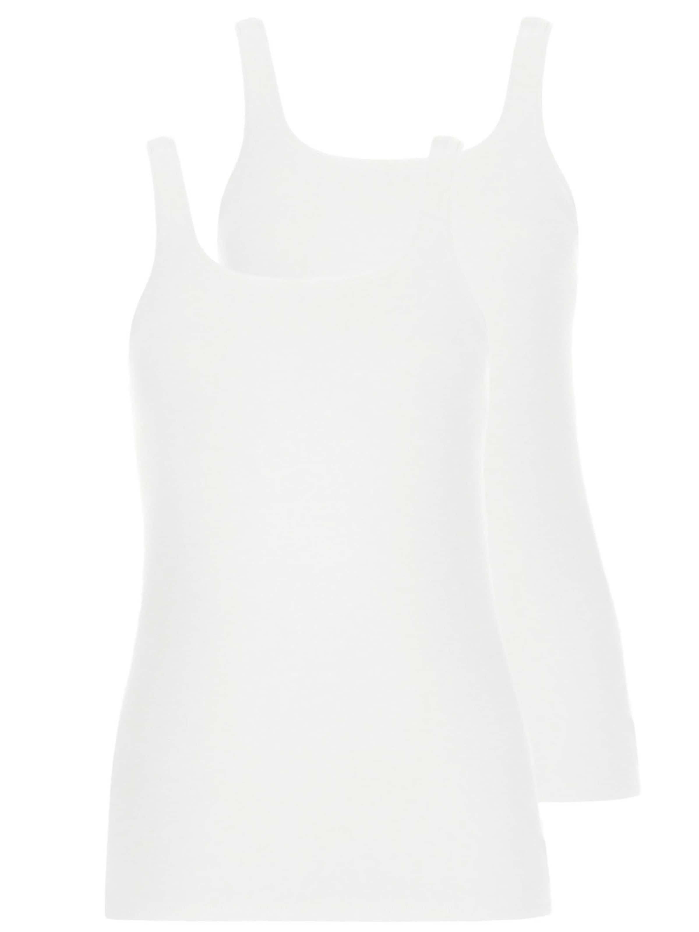 Lisca Unterhemd 'Emma'‌‌‌ in Weiß: Vorderseite