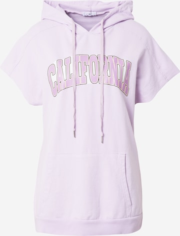Hailys Sweatshirt 'CALIFORNIA' in Purple: front