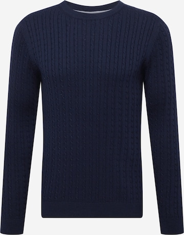 JACK & JONES Sweter w kolorze niebieski: przód