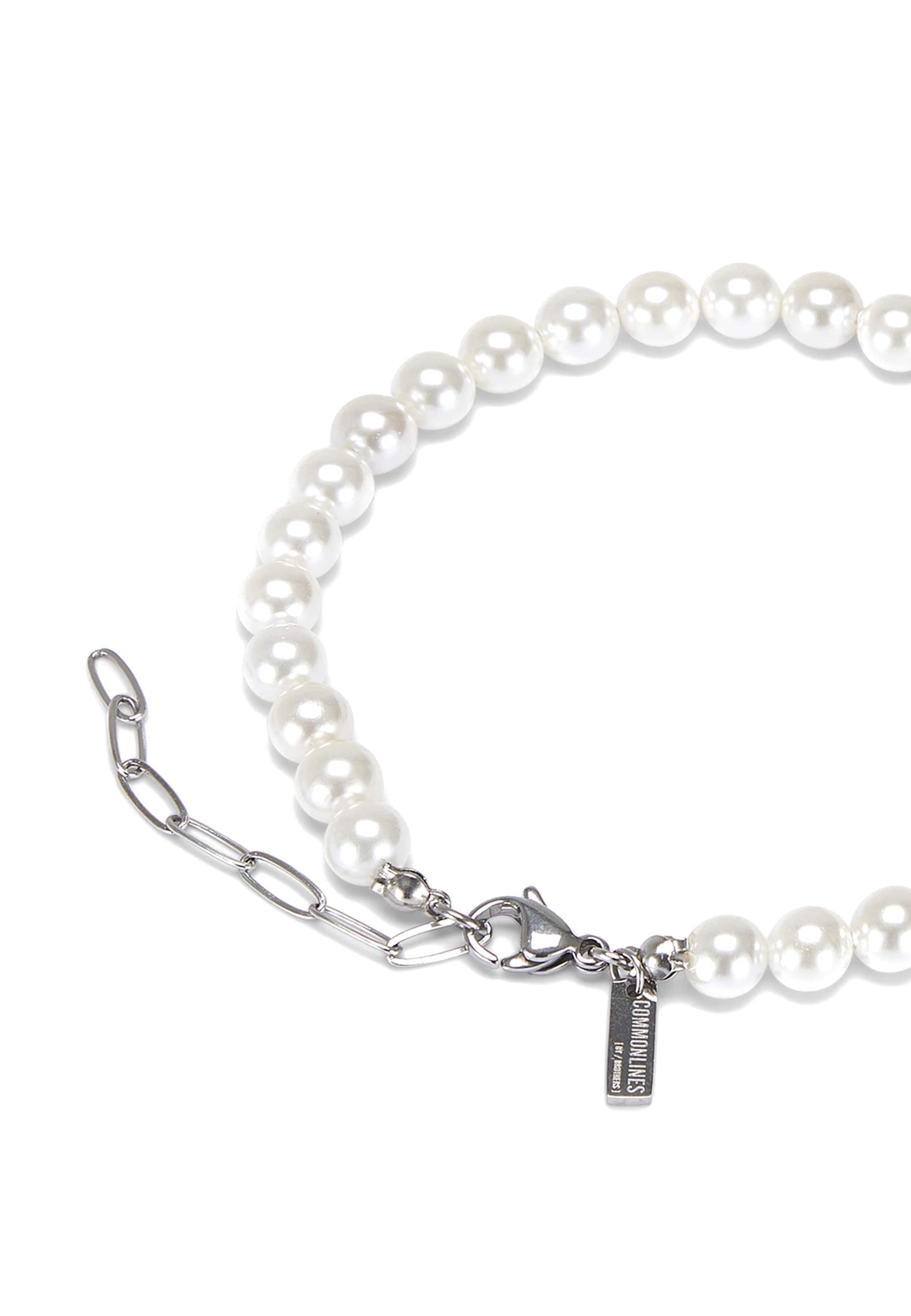 Commen Lines Bracelet in White
