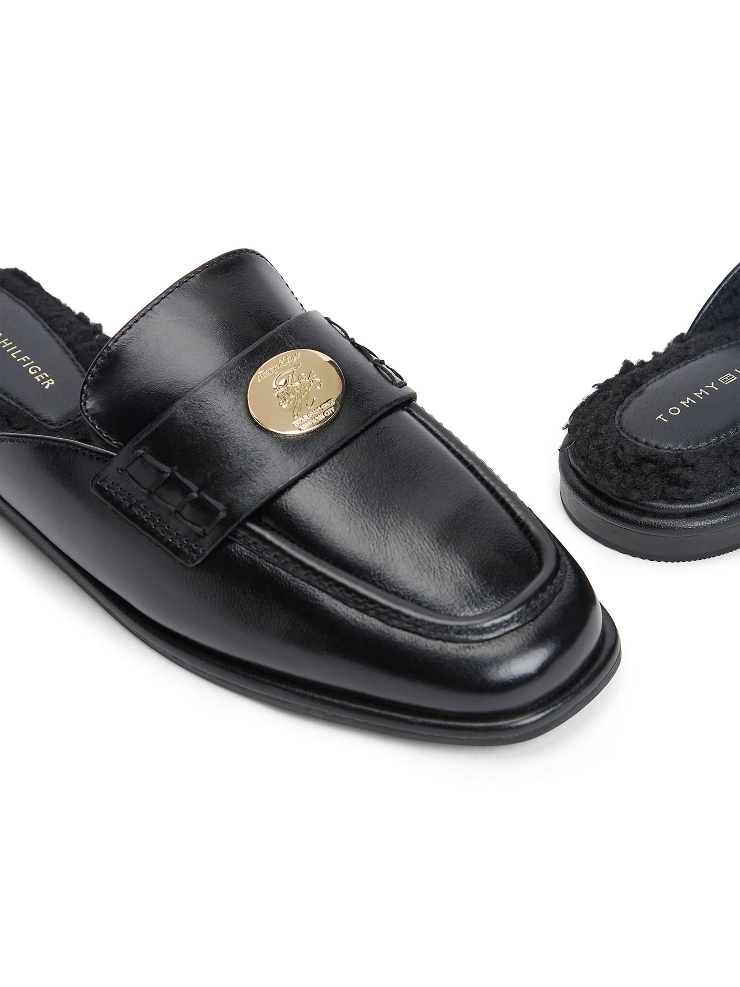 TOMMY HILFIGER Pantolette in Schwarz