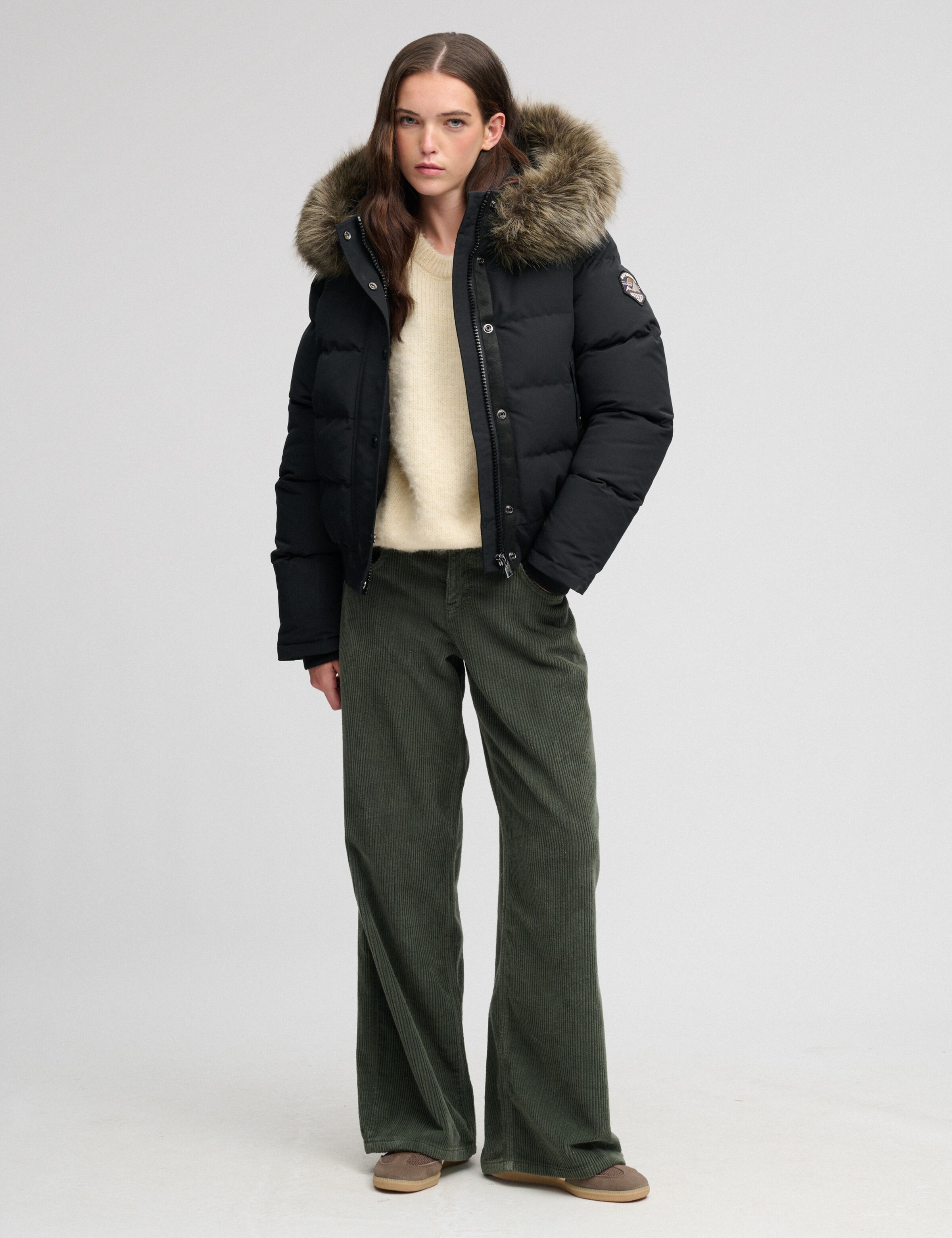 Superdry & Co Winter Jacket 'Everest' in Black