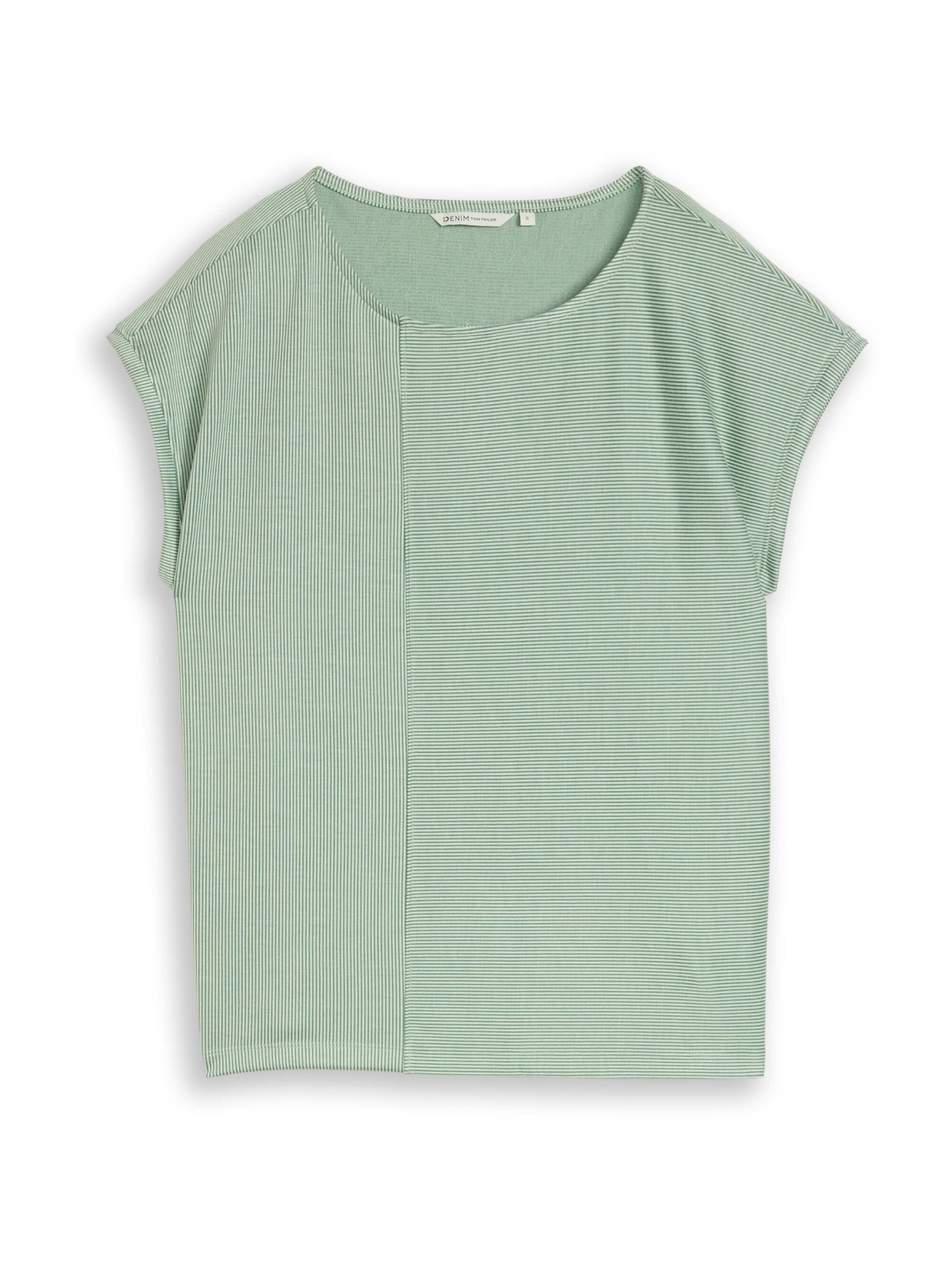 TOM TAILOR DENIM Koszulka w kolorze zielony: przód