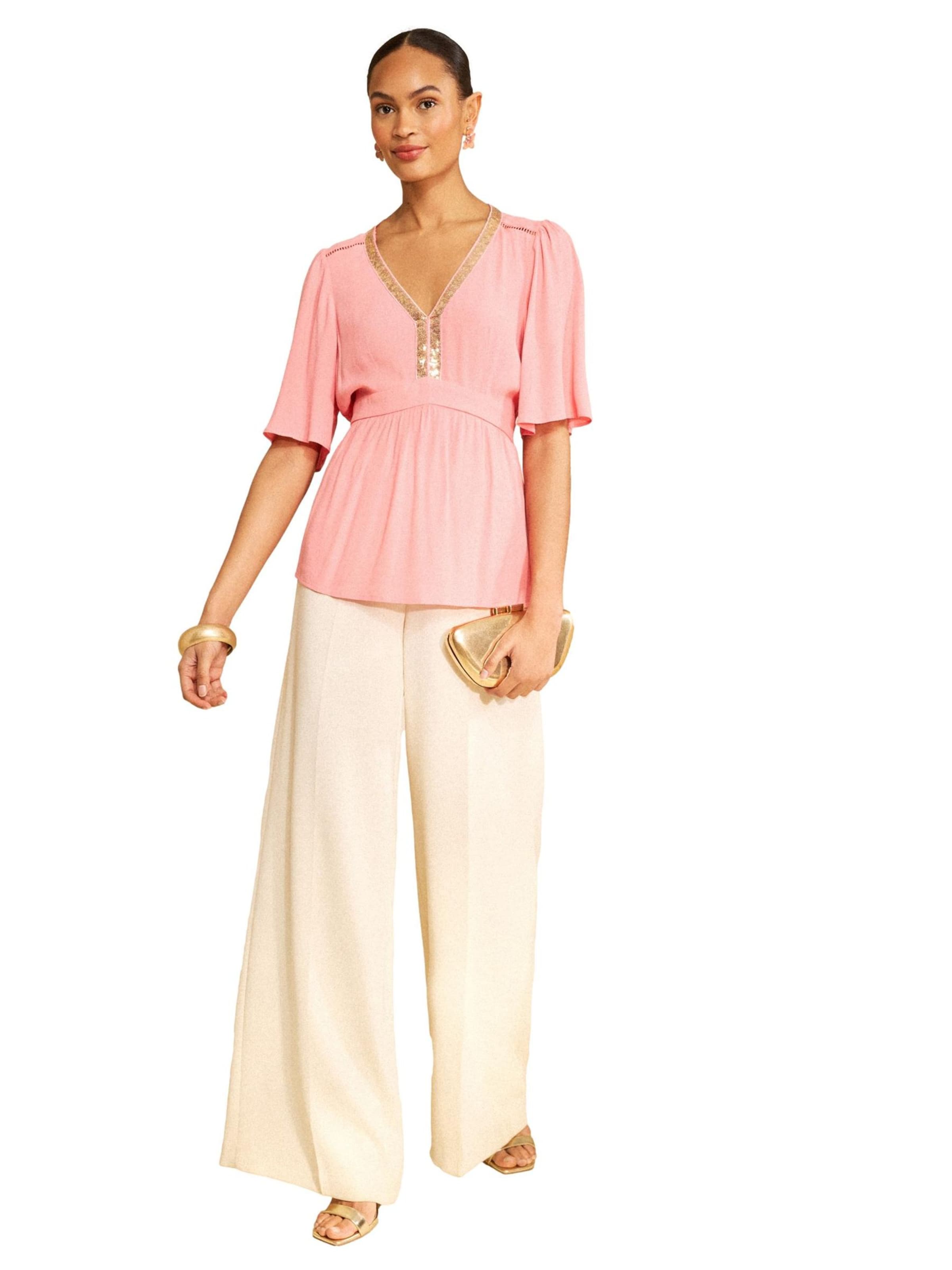 love & roses Bluse i pink: forside