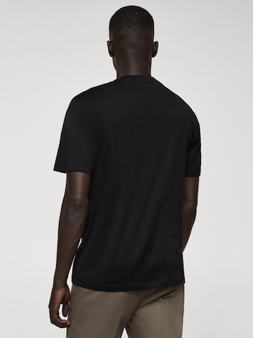 MANGO MAN Shirt 'BELLOW' in Zwart