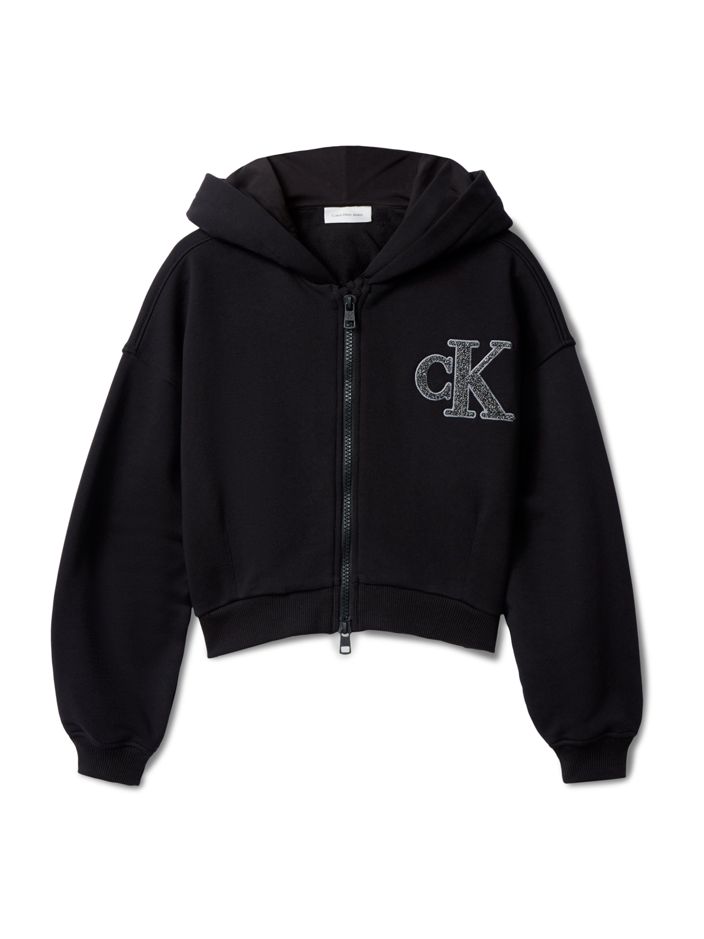 Calvin Klein Jeans Sweatjacka i svart: framsida