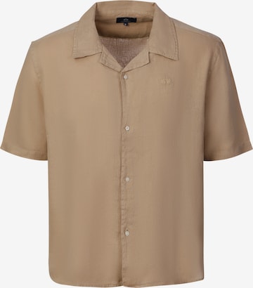 Chemise La Martina en beige : devant