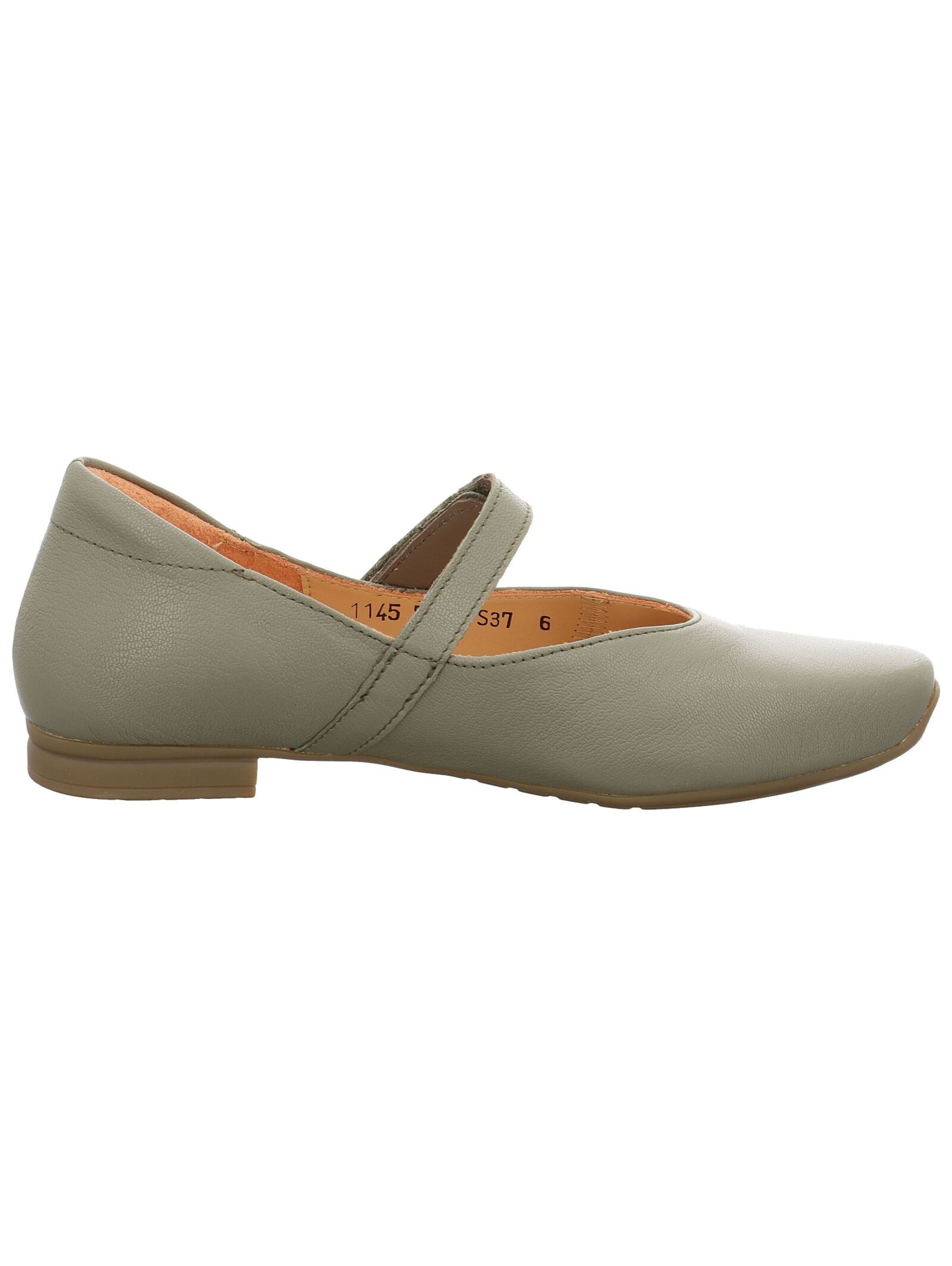 THINK! Ballerina met riempjes in Groen