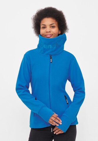 BENCH Fleecejacke in Blau: Vorderseite