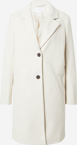 VILA Ανοιξιάτικο και φθινοπωρινό παλτό σε λευκό: μπροστά