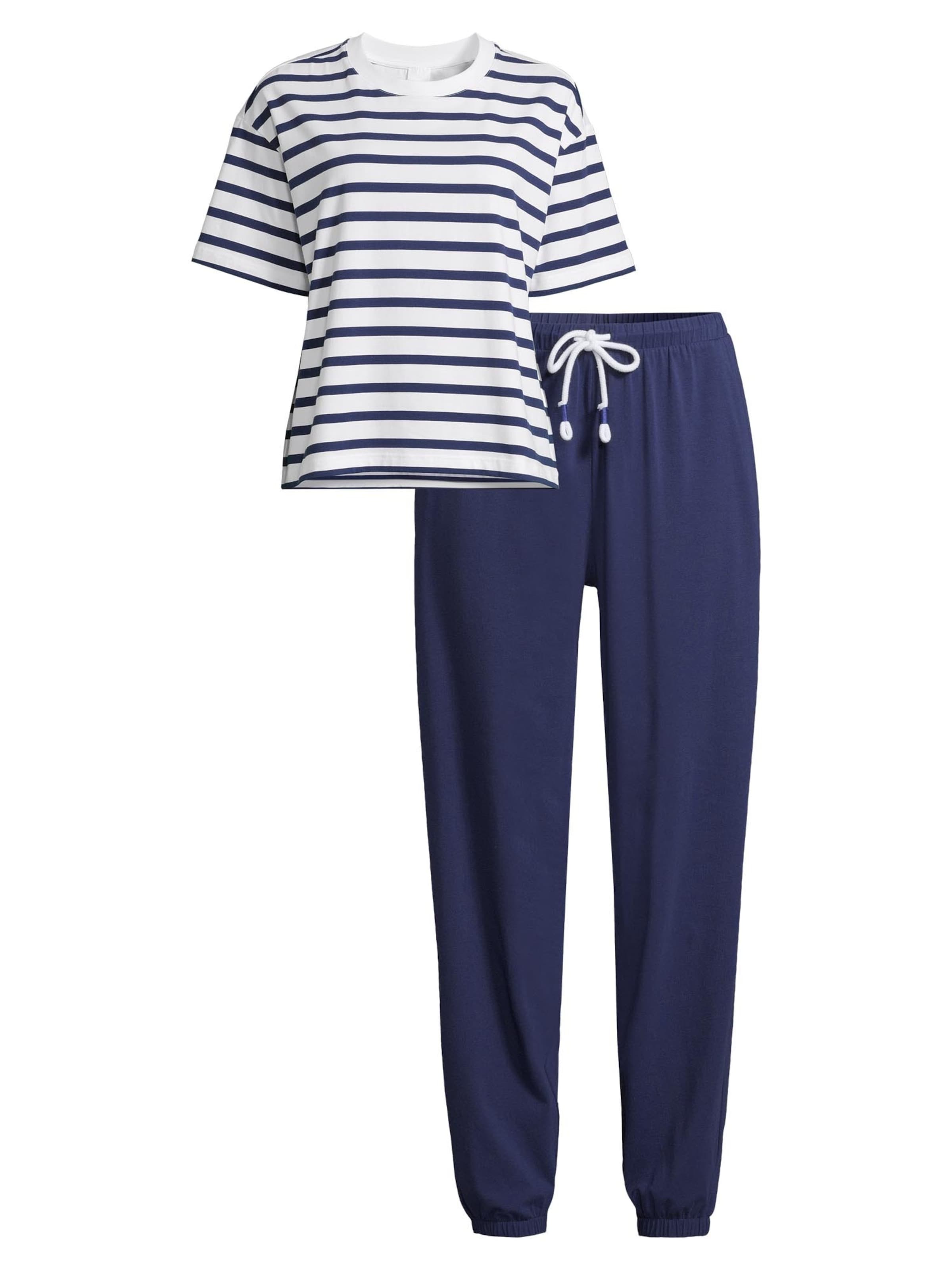 Mey Pajama 'Solid Love' in Blue: front