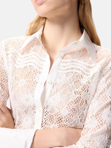 Chemisier 'PINKO COLINE CAMICIA PIZZO REBRODE CAMICIA' PINKO en blanc
