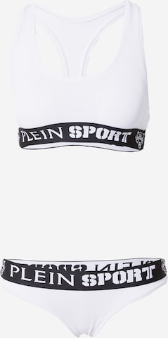 Plein Sport Bralette Underwear sets in White: front