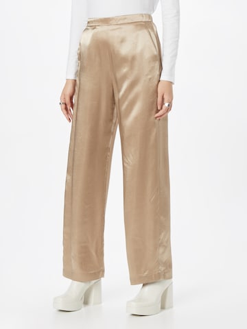 Max Mara Leisure Loose fit Trousers 'FISCHIO' in Gold: front
