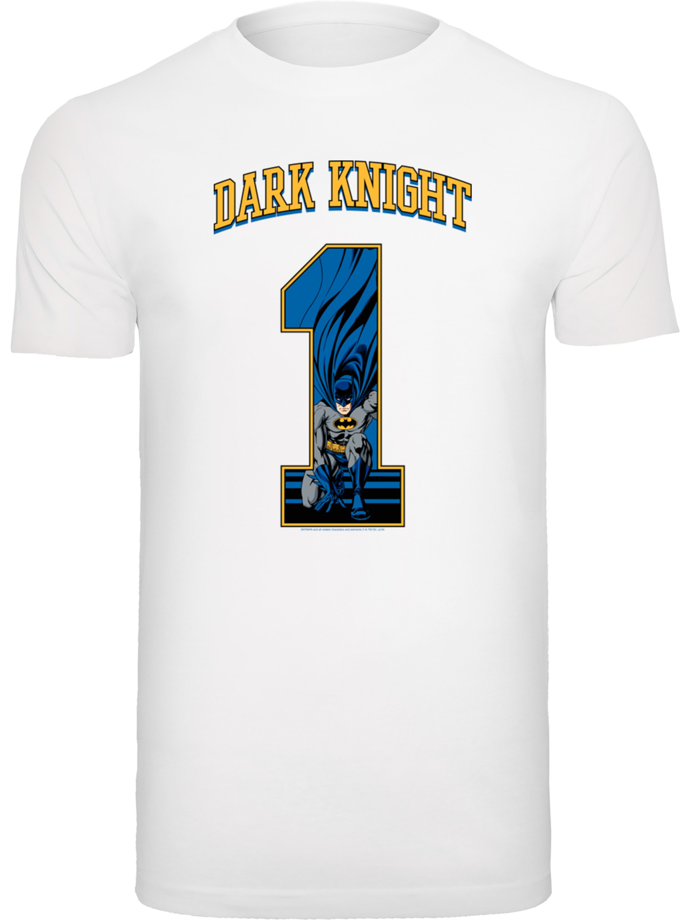 F4NT4STIC Shirt 'DC Comics Batman Football Dark Knight' in White: front