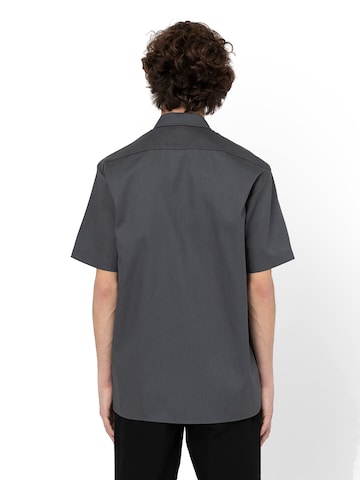 DICKIES Классический крой Рубашка 'work shirt' в Серый