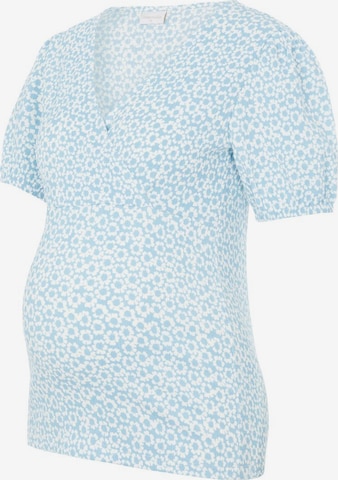 T-shirt 'Flora' MAMALICIOUS en bleu : devant