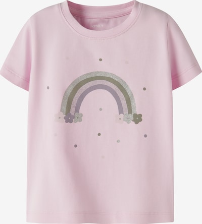 NAME IT Paita 'NMFDOTTAS' värissä oliivi / tummanvioletti / roosa / hopea, Tuotenäkymä