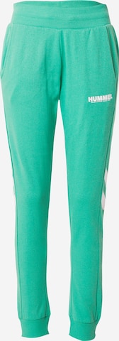 Hummel - Pantalón deportivo en verde: frente
