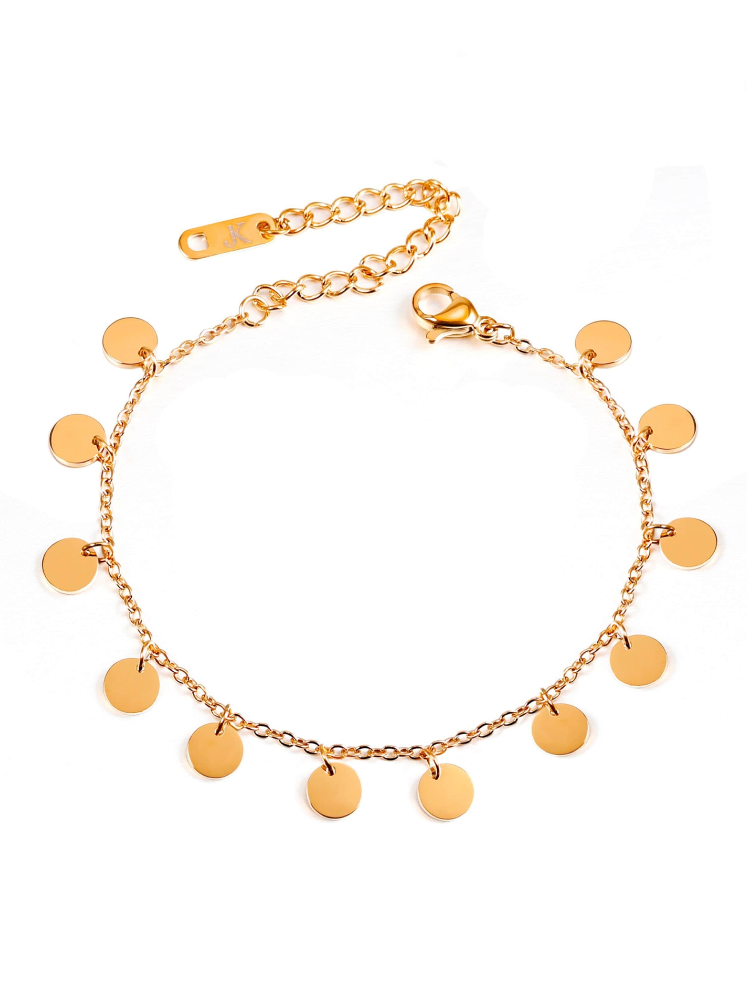 Kim Johanson Bracelet '12 Plättchen' in Gold