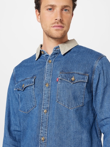 LEVI'S ® Regular fit Button Up Shirt 'Relaxed Fit Western' in Blue