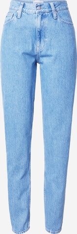 Calvin Klein Jeans Tapered Jeans in Blauw: voorkant